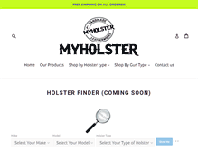 Tablet Screenshot of myholster.com